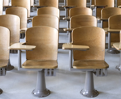 Flat Ladder Classroom Row Chairs