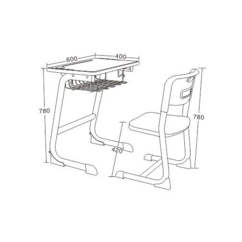 UC-A0402 School Classroom Student Desks