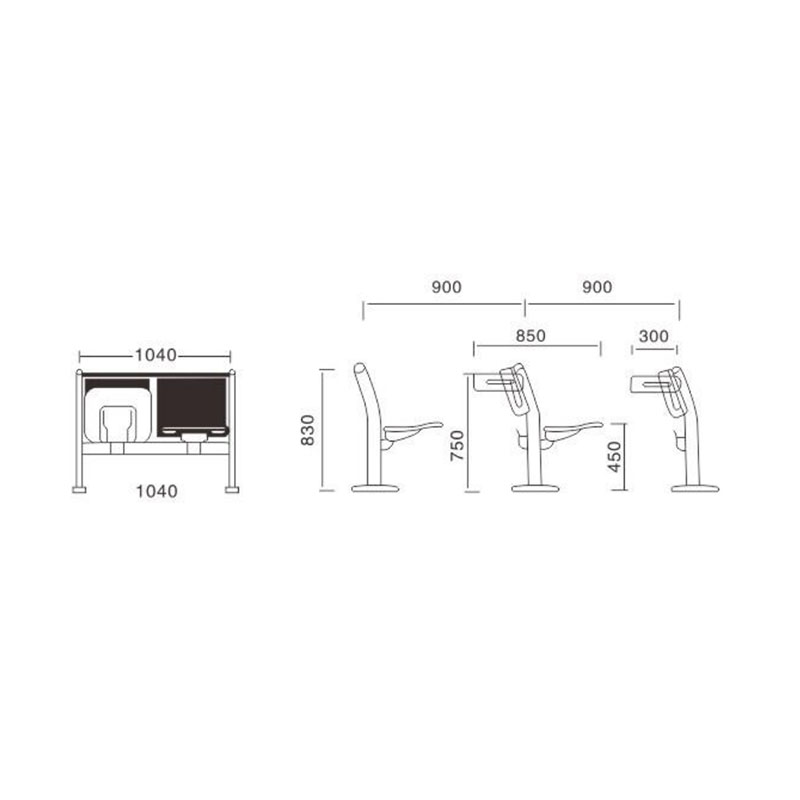 UC-A4101 University Lecture Hall Benches
