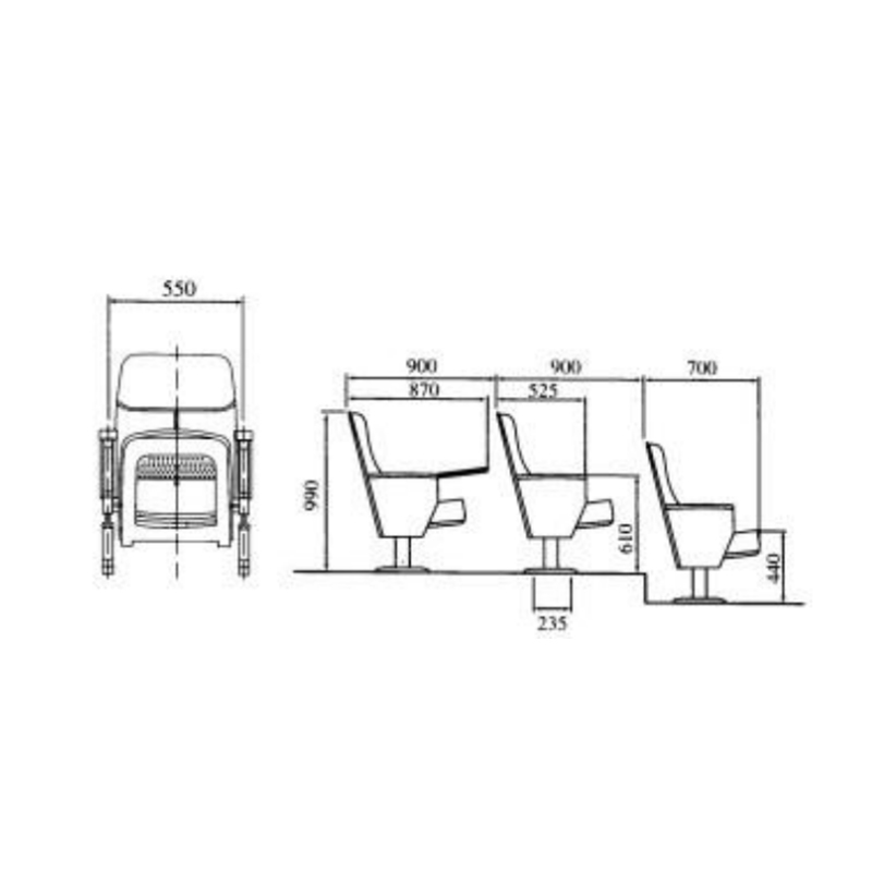 UC-A4701 Soft Seats In Lecture Hall