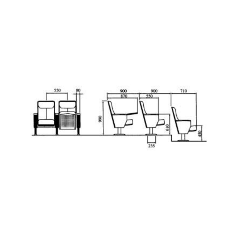 UC-A4802 Soft Seats In Lecture Hall