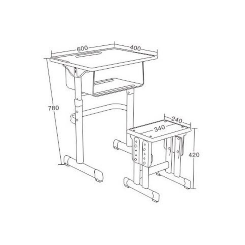 UC-A1002 Modern Classroom Student Desks And Chairs