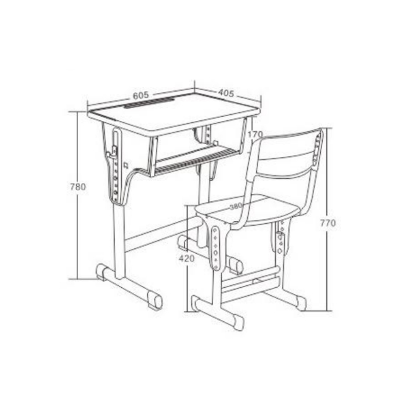 UC-A1101 Modern School Student Desks And Chairs