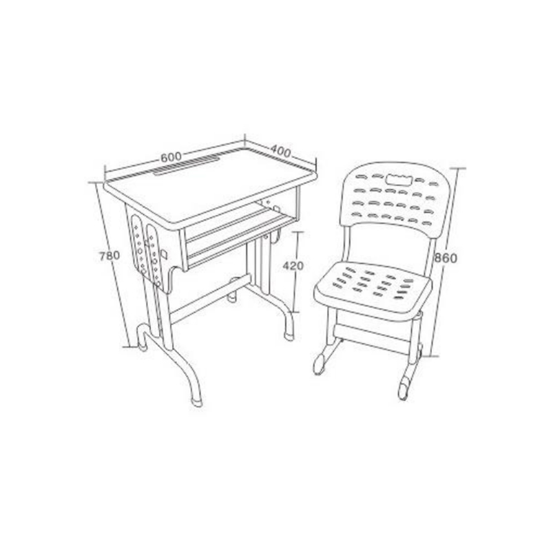 UC-A1402 Sturdy School Desks And Chairs