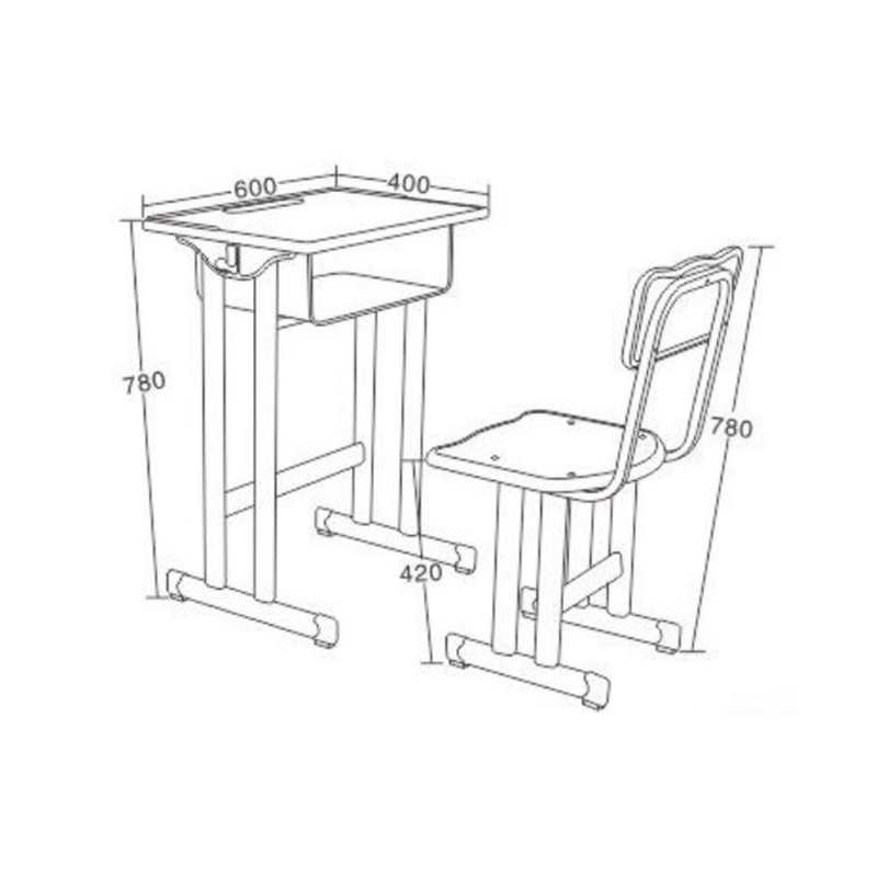 UC-A1502 Adjustable Student Work Desk And Chair
