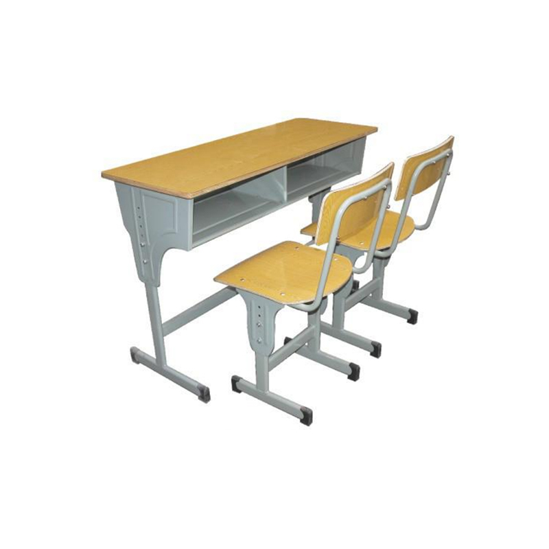 UC-A2601 Double Classroom Imitation Wood Desk And Chair