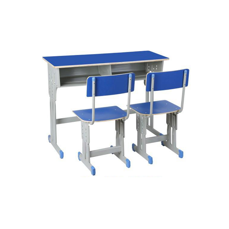 UC-A2602 Double Classroom Imitation Wood Desk And Chair