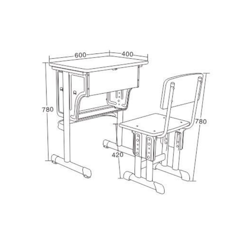 UC-A2802 Wooden Single Double Layer Reliable Back Desk Chair