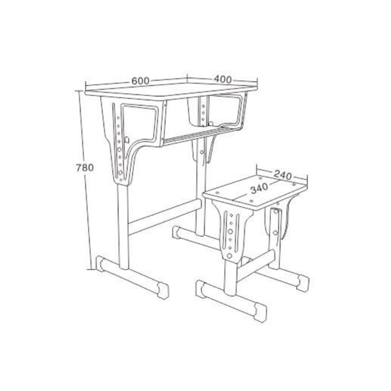 UC-A3701 Classroom Student Single-Layer Desks And Chairs